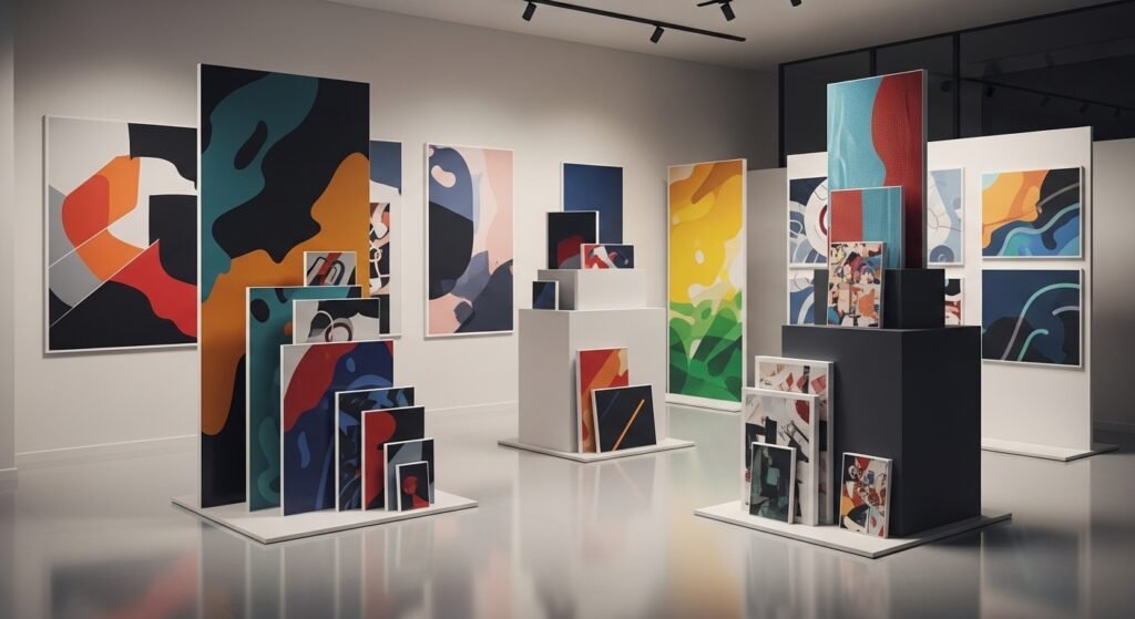 Colorful foam board print Dubai