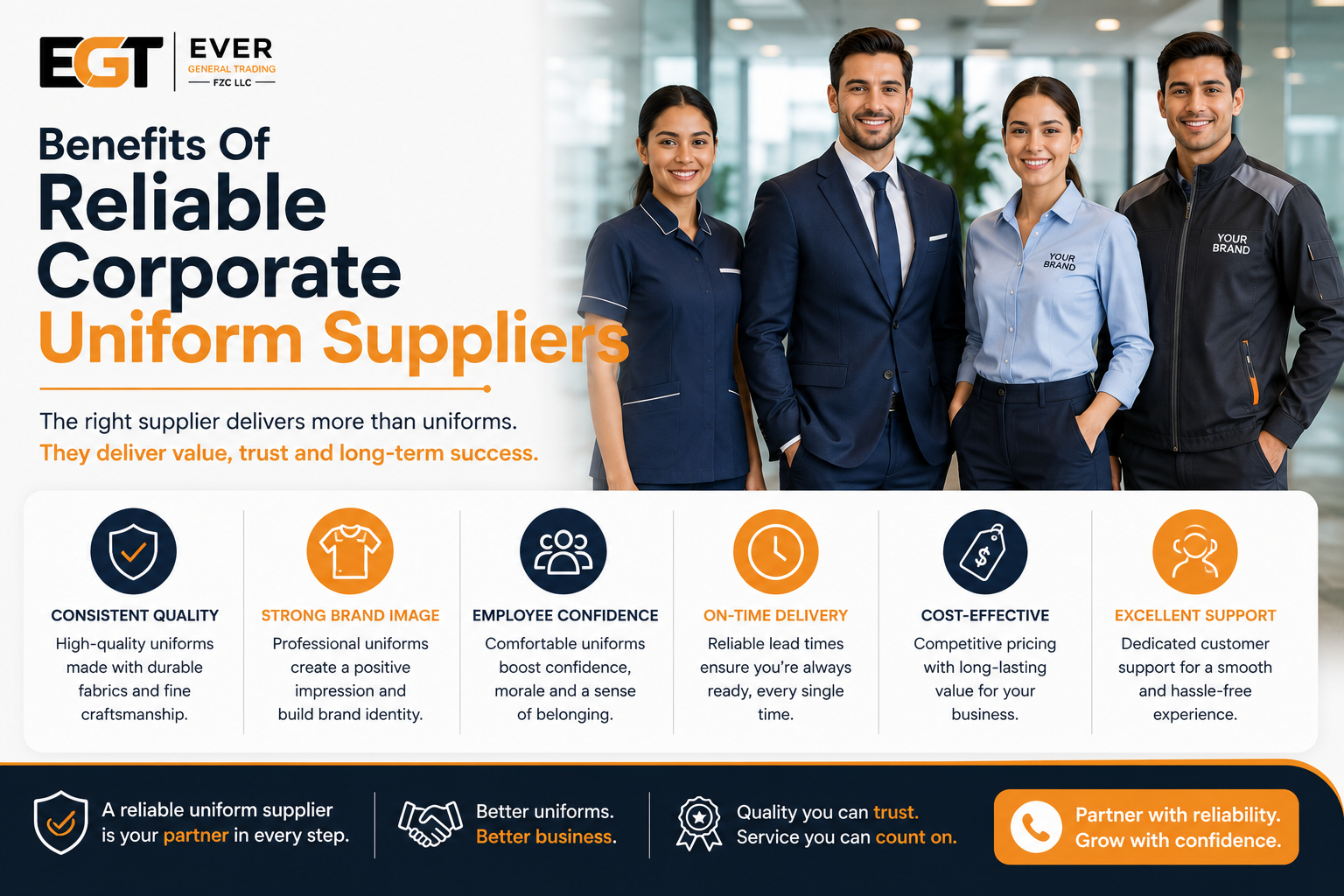 Benefits Of Reliable Corporate Uniform Suppliers