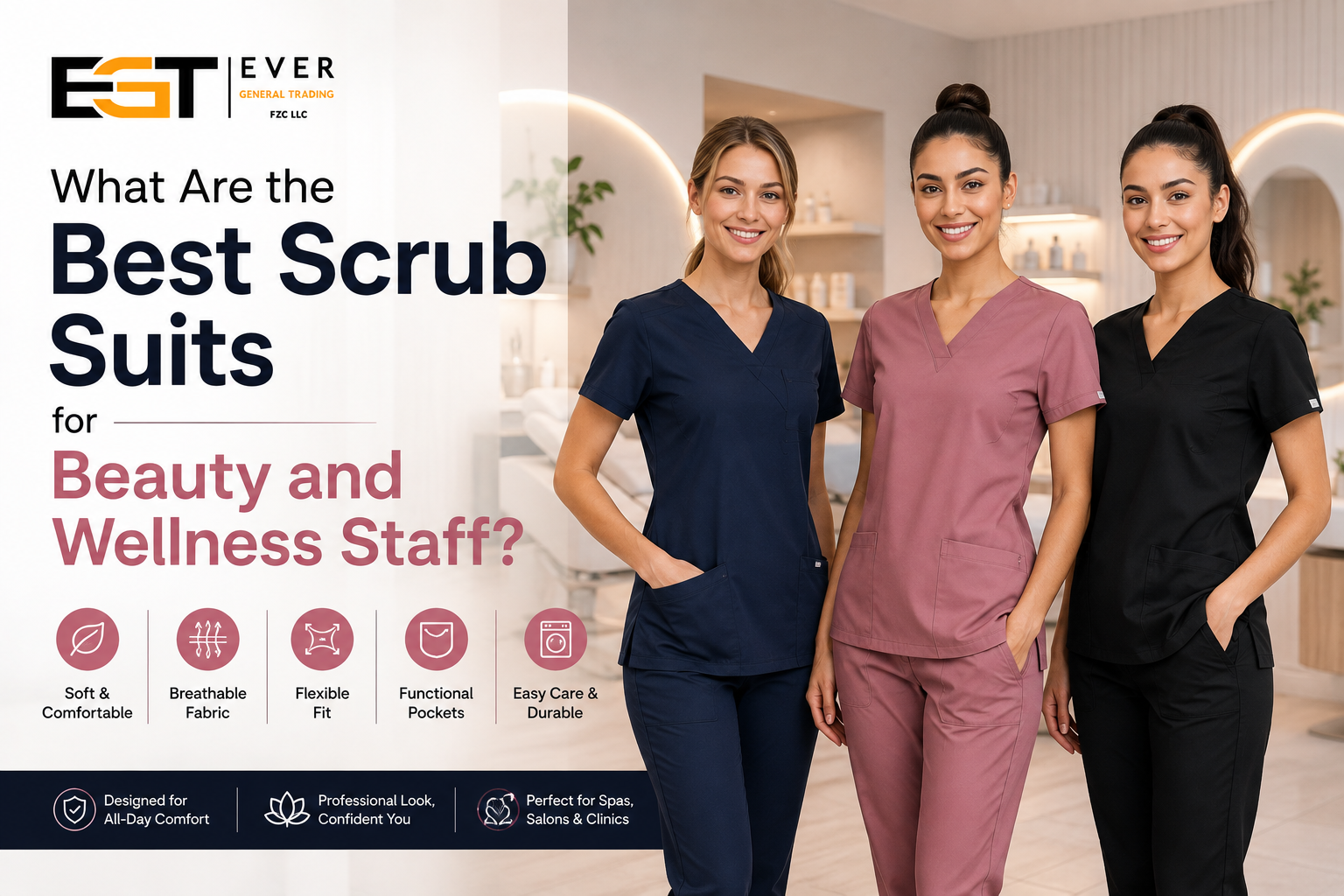 What Are the Best Scrub Suits for Beauty and Wellness Staff?