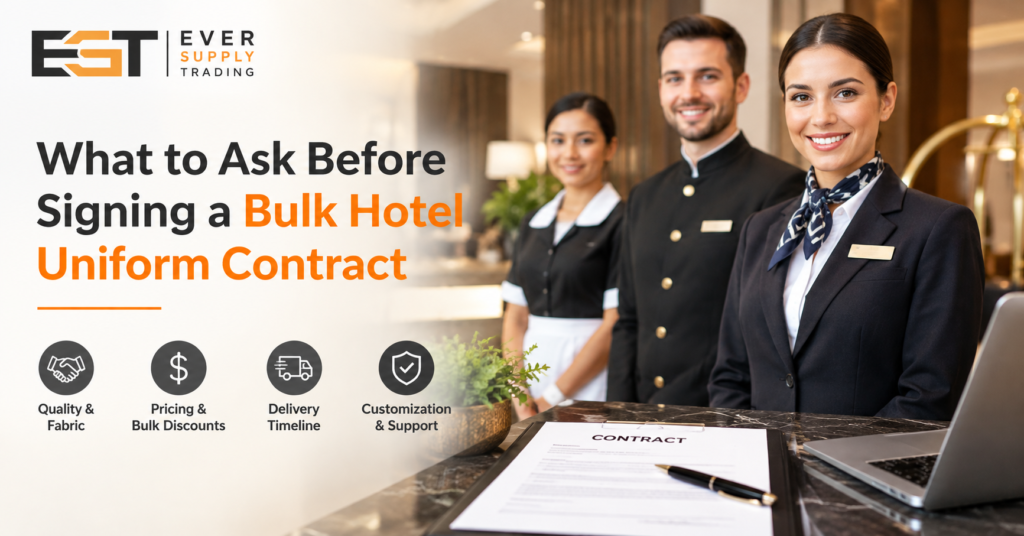 What to Ask Before Signing a Bulk Hotel Uniform Contract