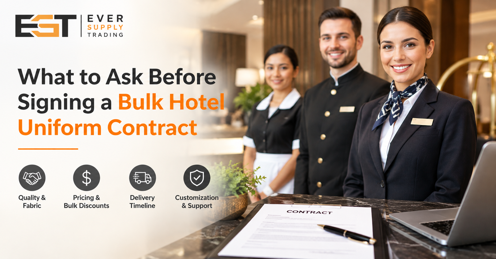 What to Ask Before Signing a Bulk Hotel Uniform Contract