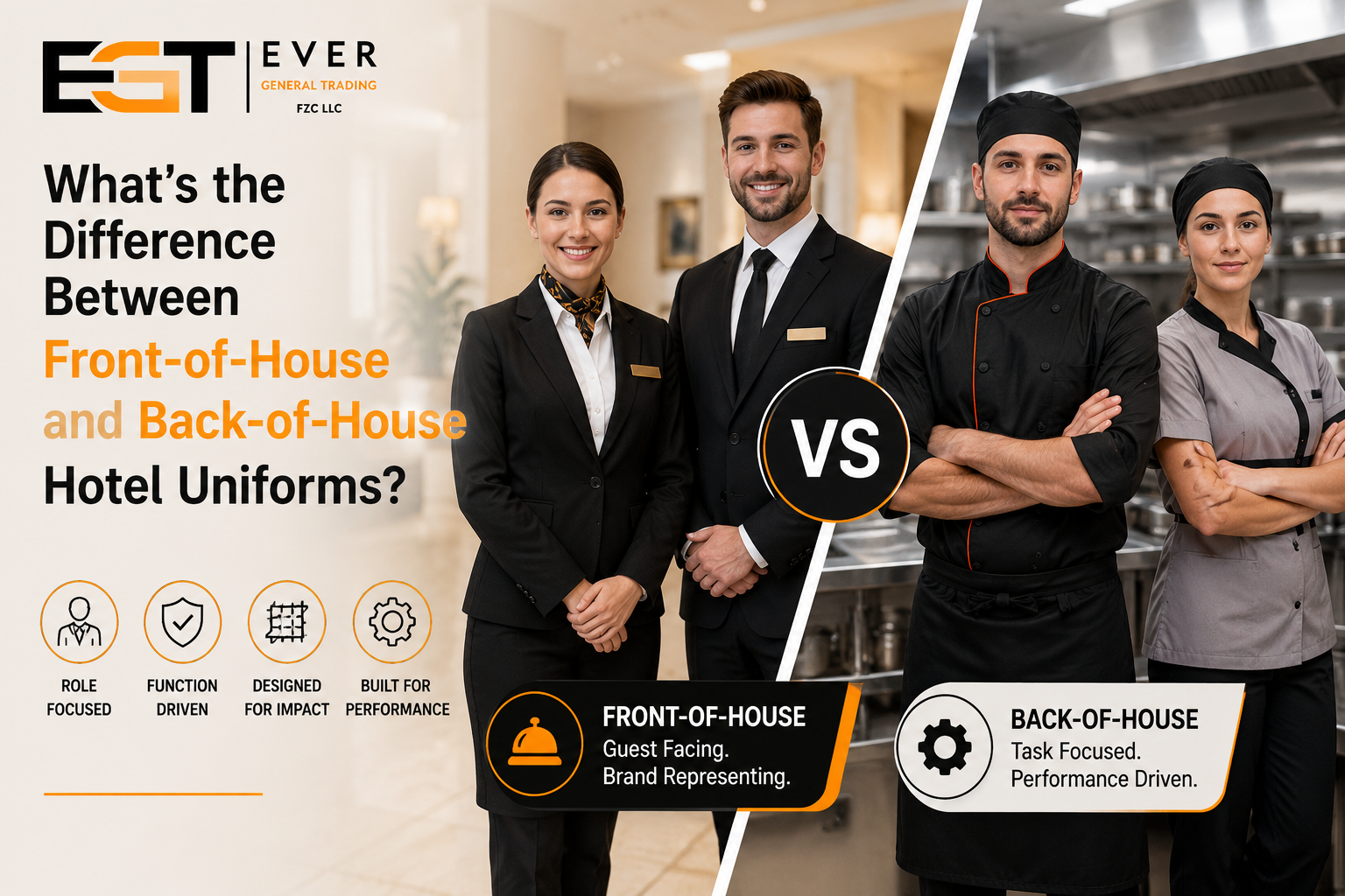 What's the Difference Between Front-of-House and Back-of-House Hotel Uniforms?