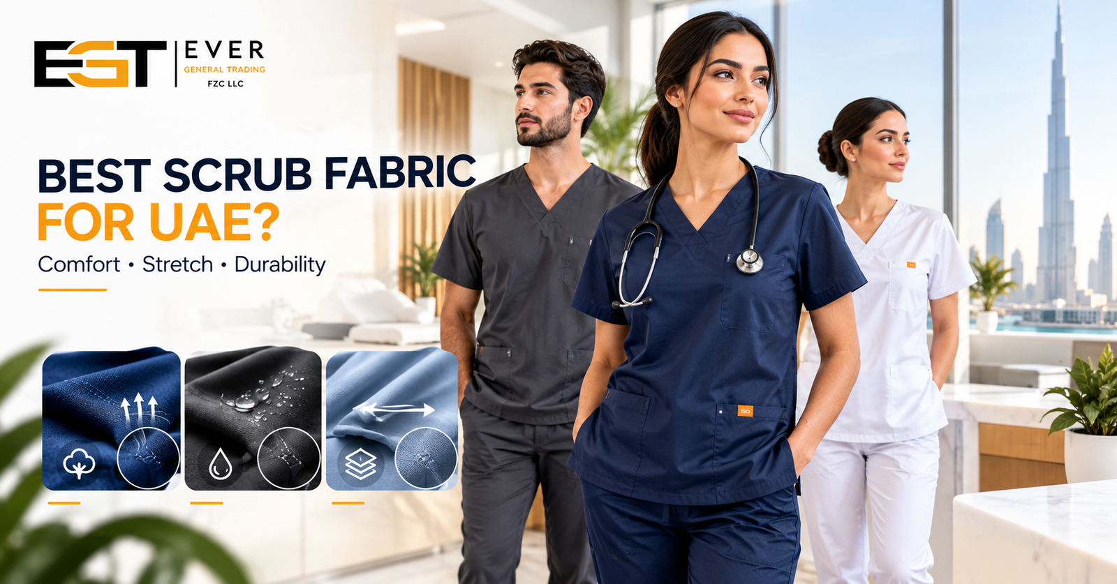 Scrub Suit Fabric Performs Best in UAE Clinics and Spas